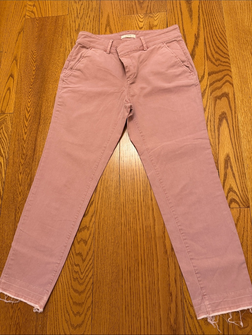 LOFT Dusty Rose Cropped Ankle Pants